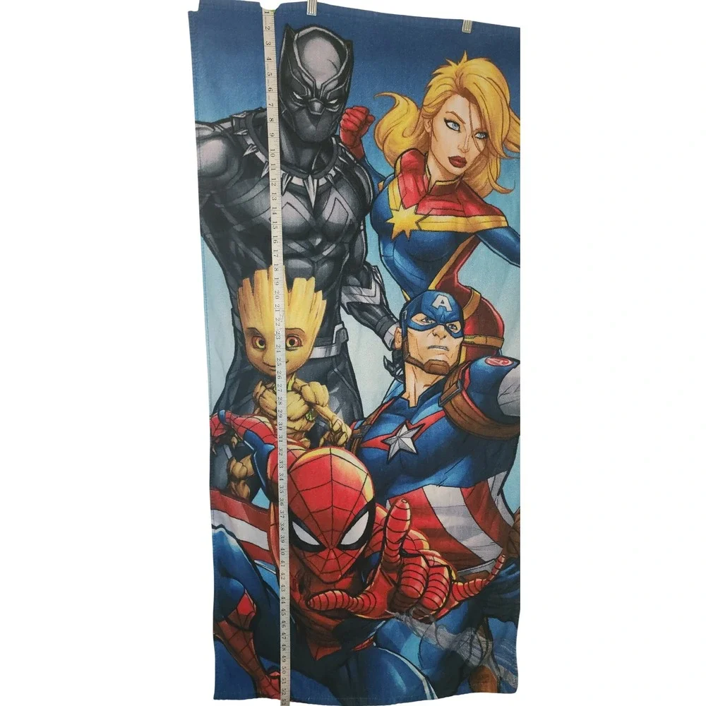 Marvel Comics Black Panther Spider-Man Groot Captain America Beach Towel